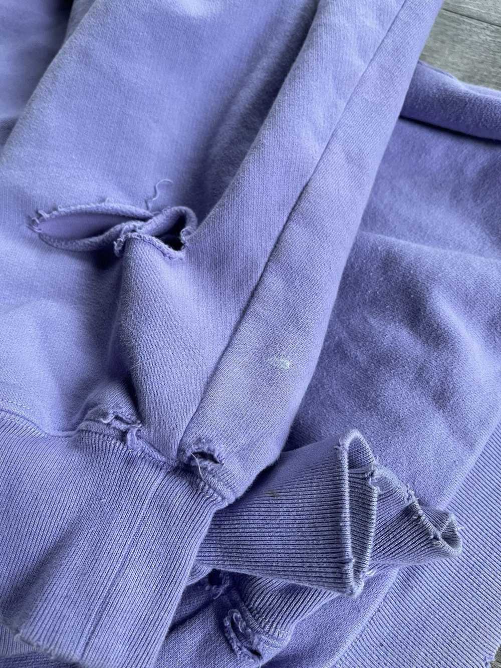 Balenciaga Balenciaga Purple Destroyed Hoodie - image 8