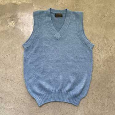 Vintage Vintage Light Blue Sweater Vest - image 1