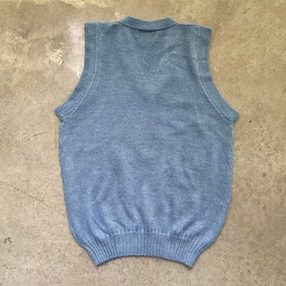 Vintage Vintage Light Blue Sweater Vest - image 3