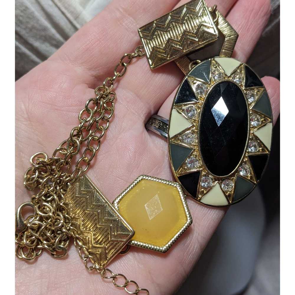 Other Geometric Glam Statement Necklace - image 4