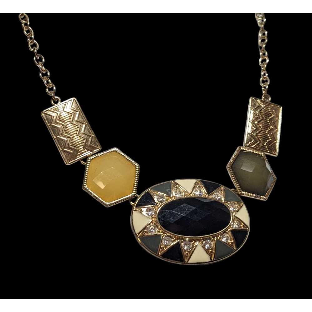 Other Geometric Glam Statement Necklace - image 5