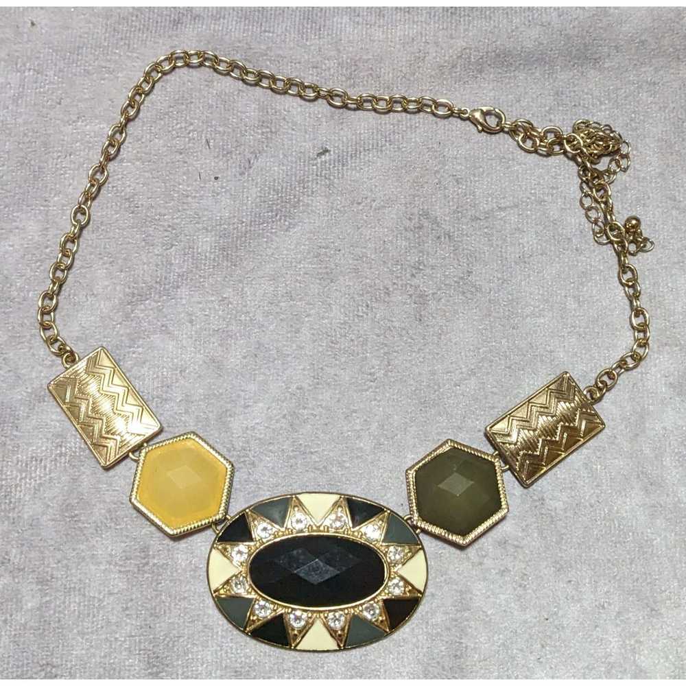 Other Geometric Glam Statement Necklace - image 7