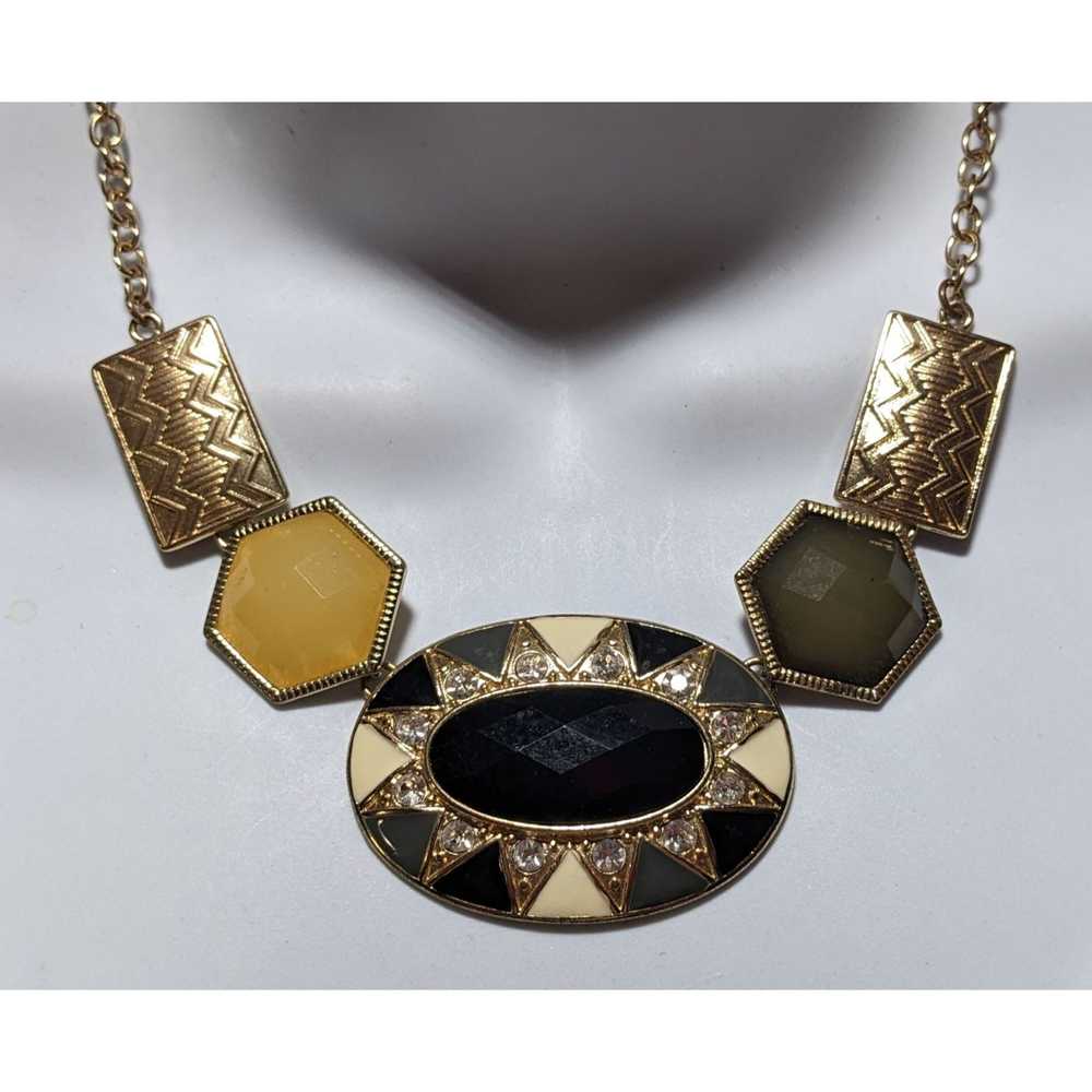 Other Geometric Glam Statement Necklace - image 8