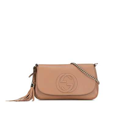 Brown Gucci Medium Soho Chain Crossbody Bag