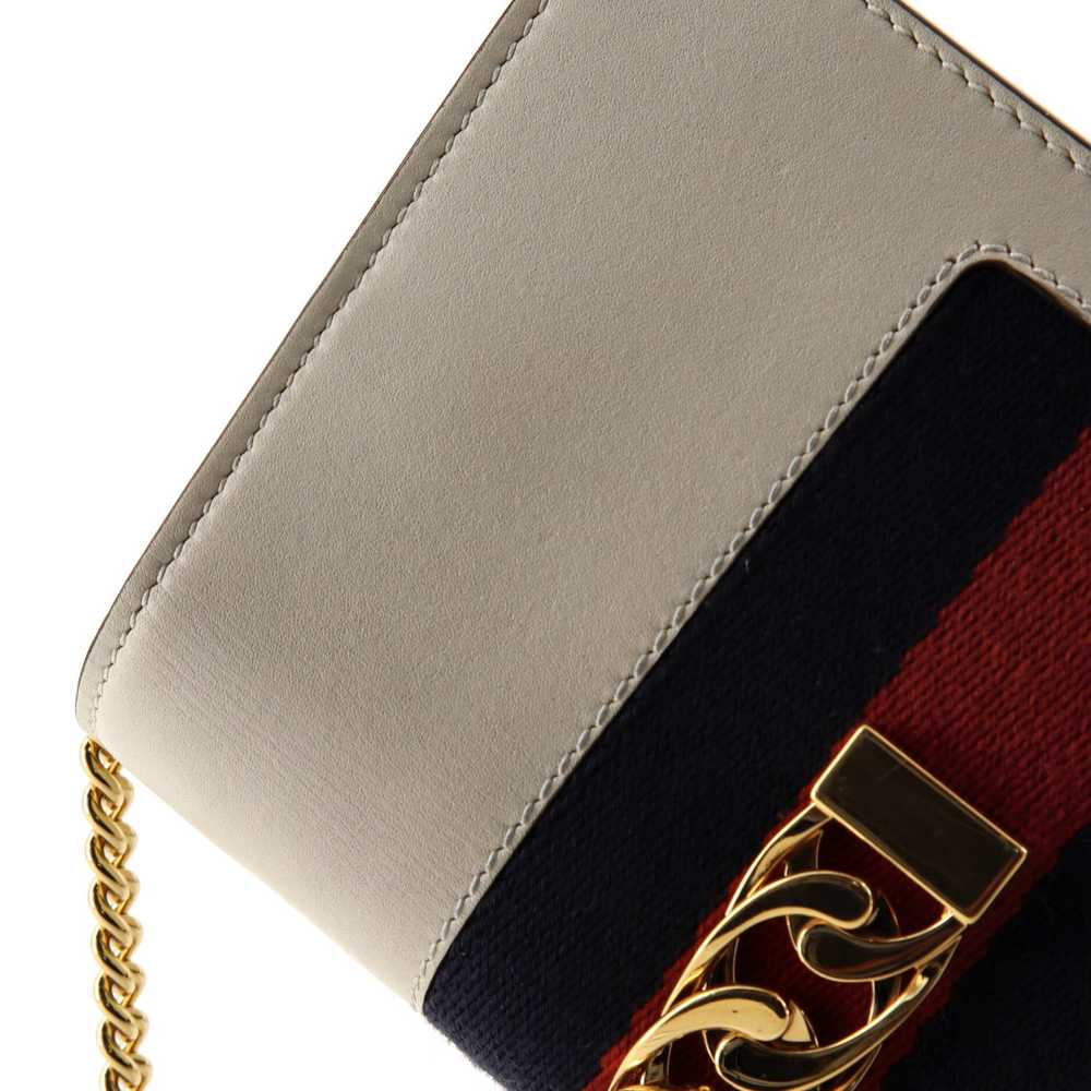 GUCCI Sylvie Chain Shoulder Bag Leather Super Mini - image 6