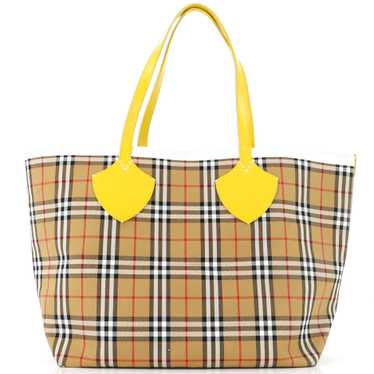 Burberry Reversible Giant Tote Vintage Check Canva