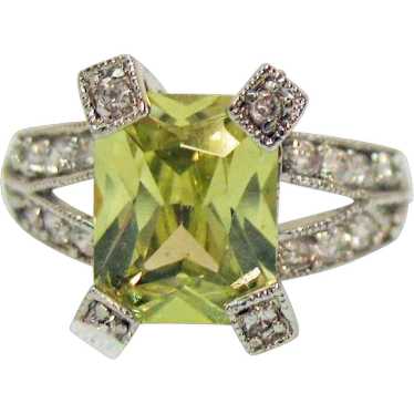 50% OFF Sensational Vintage Canary Yellow Emerald… - image 1