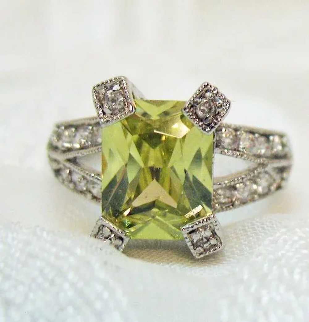 50% OFF Sensational Vintage Canary Yellow Emerald… - image 7