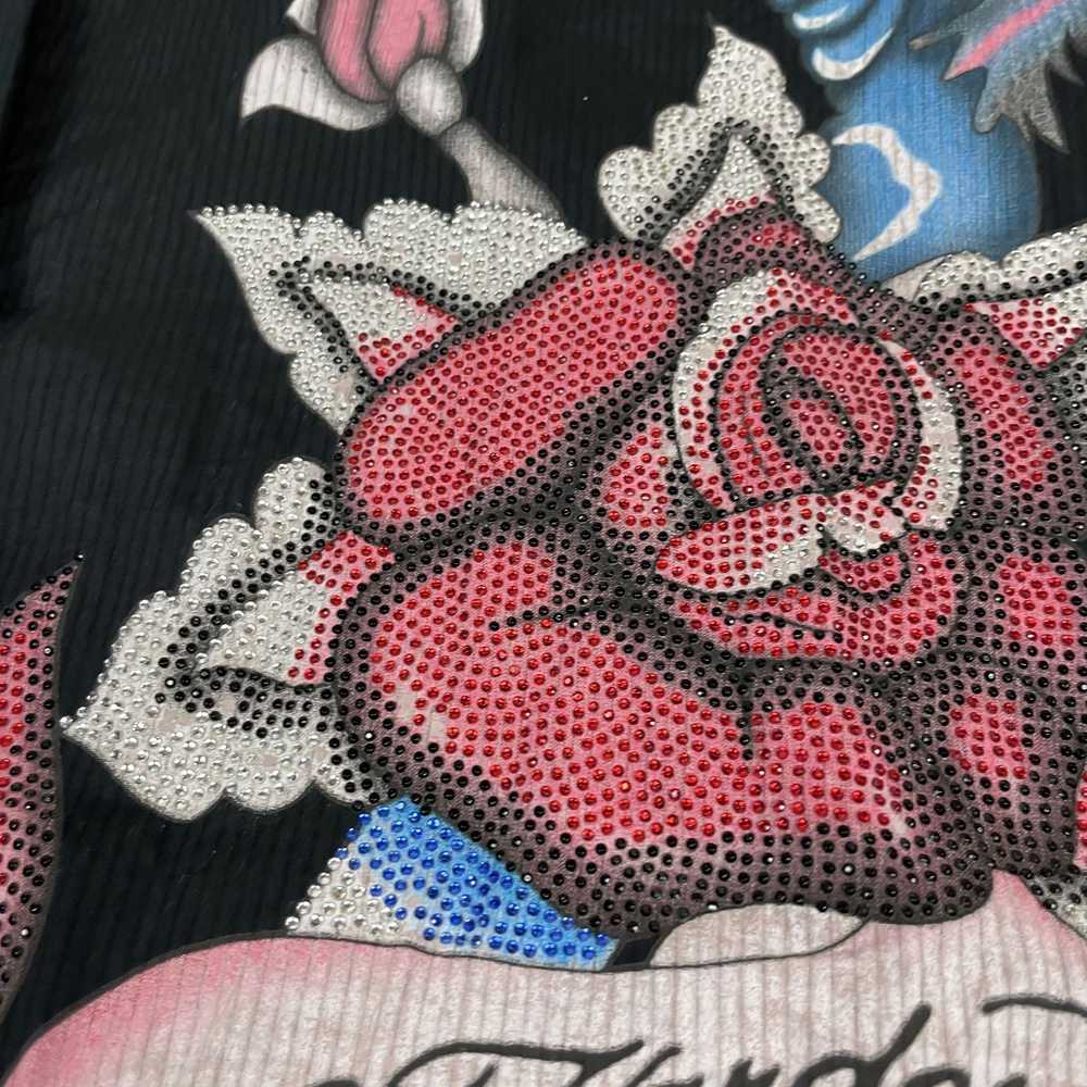 Ed Hardy × Vintage Ed Hardy Women Black Cotton Ro… - image 2