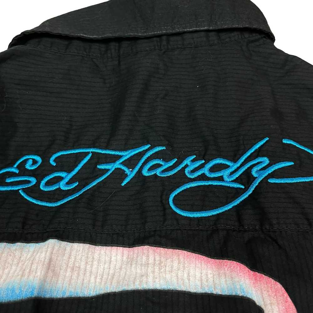 Ed Hardy × Vintage Ed Hardy Women Black Cotton Ro… - image 5