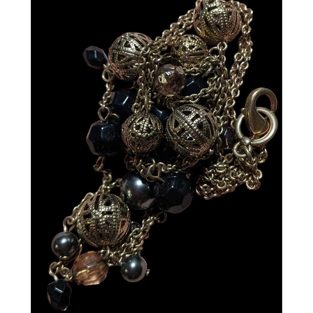 Other Bohemian Beaded Charm Necklace - image 5