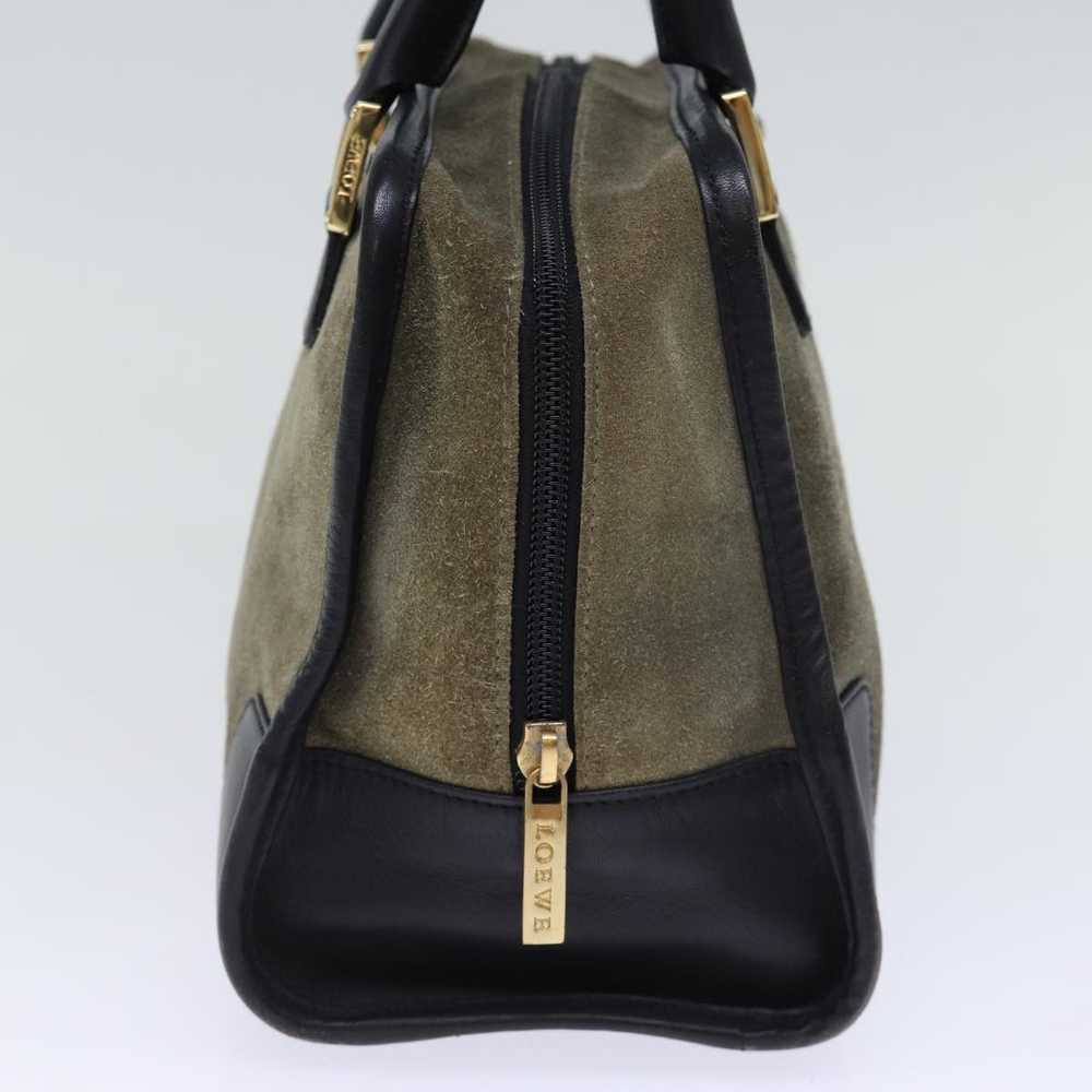 Loewe LOEWE Amazona 27 Hand Bag Suede Khaki Auth … - image 3