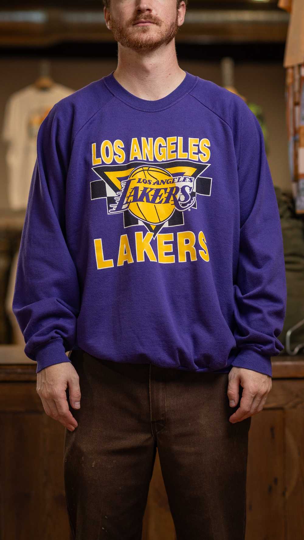 XXL 90s Los Angeles Lakers Sweatshirt - image 3