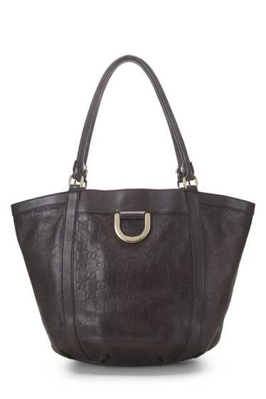 Brown Guccissima D-Ring Abbey Shoulder Bag