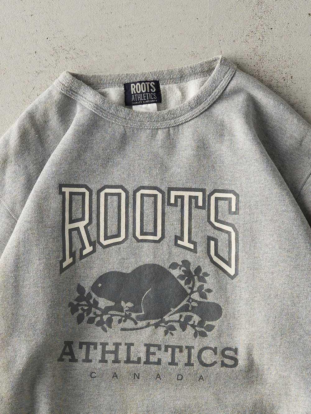 Vintage Y2K Grey Roots Athletics Canada Crewneck … - image 2