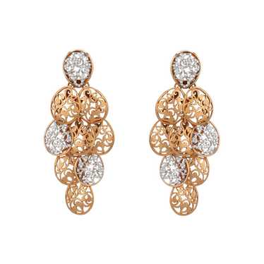 Pomellato Arabesques earrings in pink gold and di… - image 1
