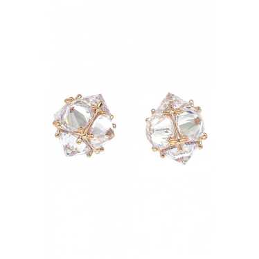 Ocean fashion Pink gold earrings - image 1