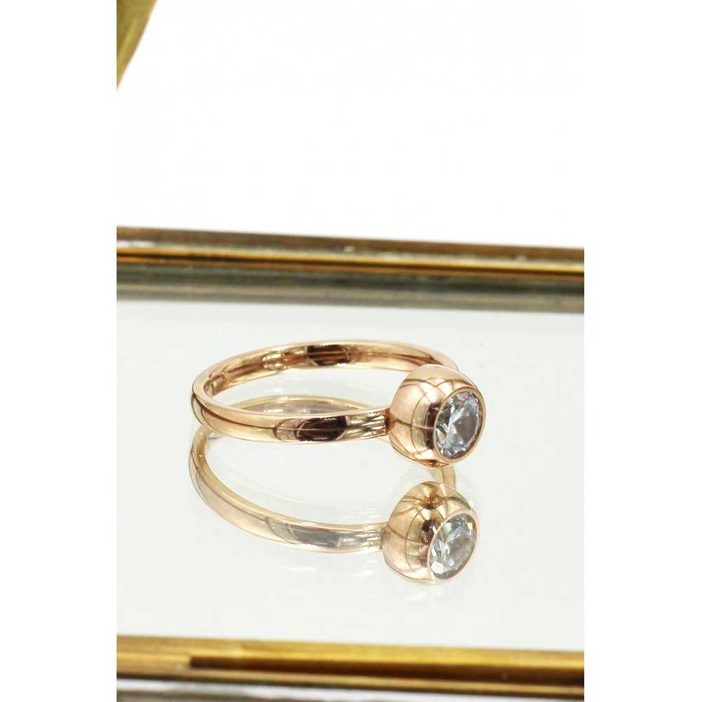 Ocean fashion Pink gold ring - image 10