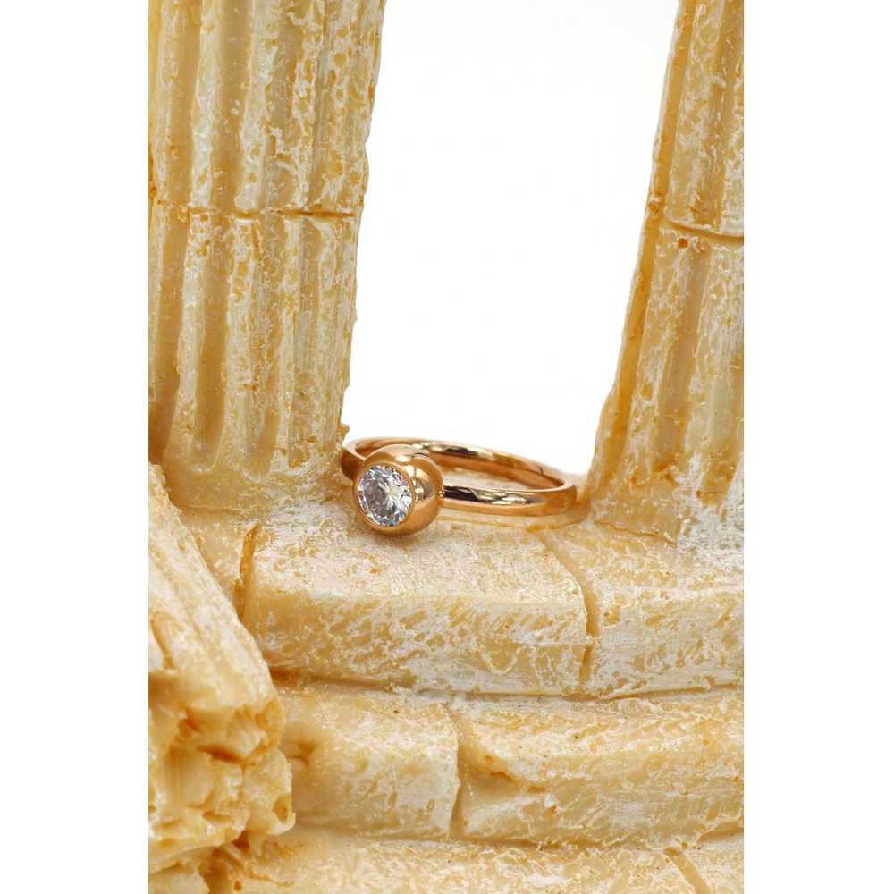 Ocean fashion Pink gold ring - image 12