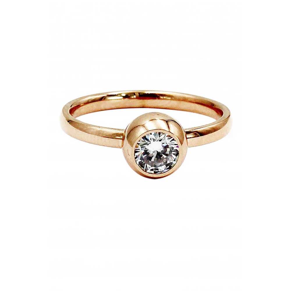 Ocean fashion Pink gold ring - image 1