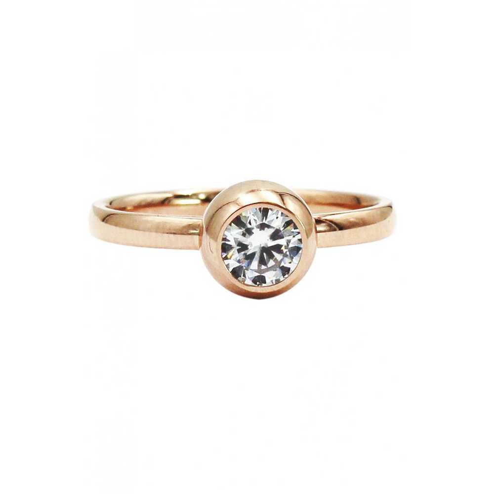 Ocean fashion Pink gold ring - image 5