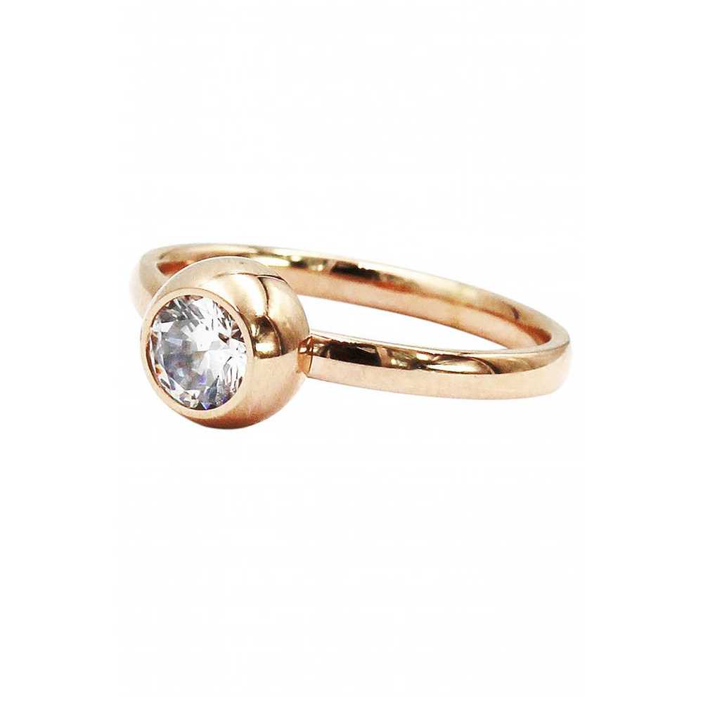 Ocean fashion Pink gold ring - image 7