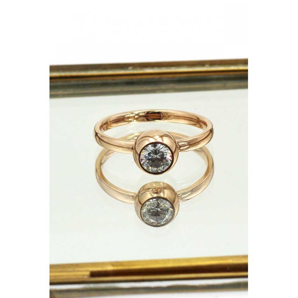 Ocean fashion Pink gold ring - image 9