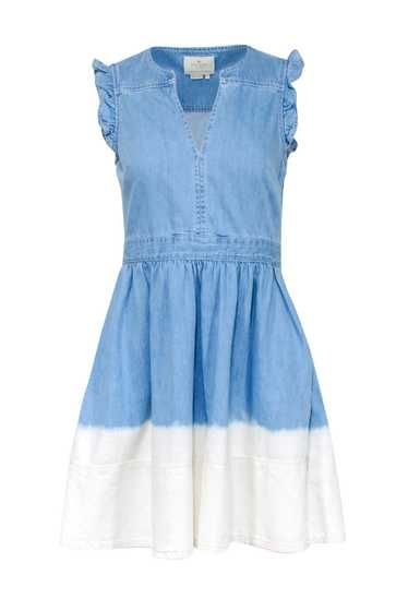 Kate Spade - Blue & White Dip Dyed Denim Dress Sz 