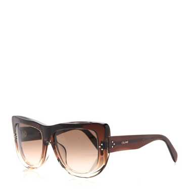 CELINE Acetate Square Sunglasses CL40157U Brown