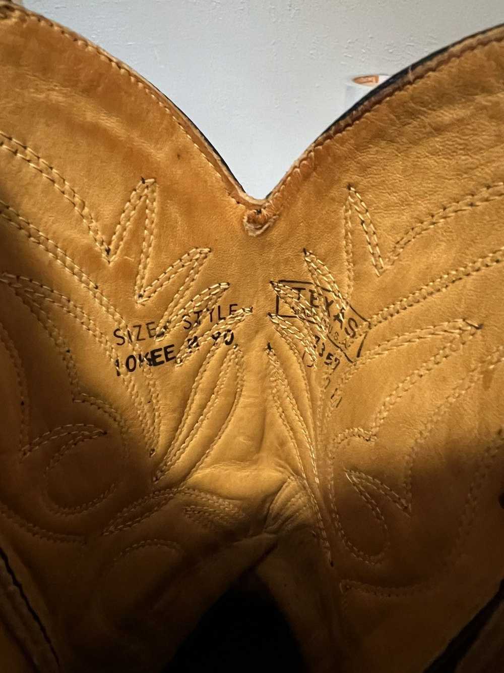 Rockability × Vintage Texas Royal Cowboy Boots Sz… - image 10