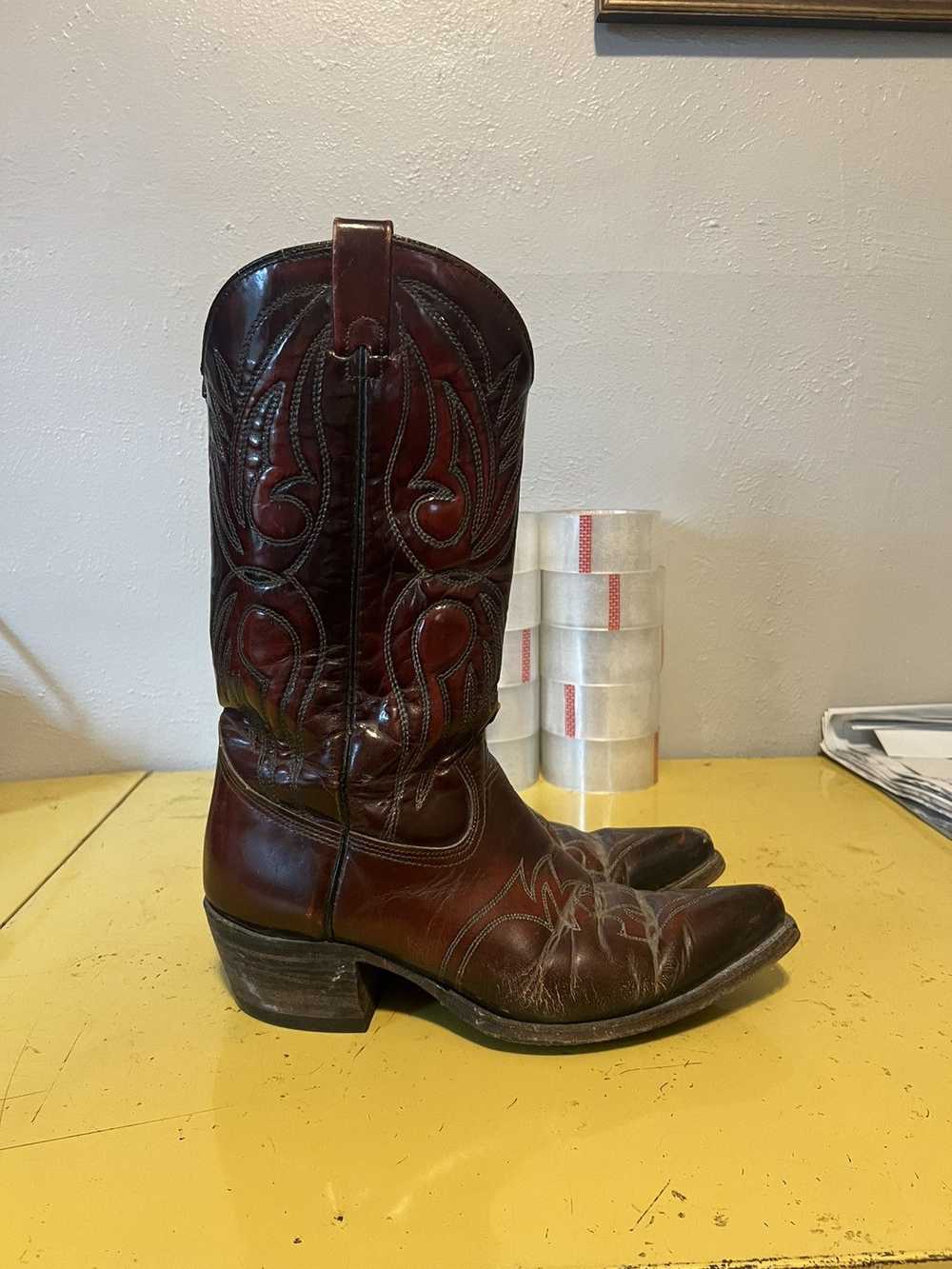 Rockability × Vintage Texas Royal Cowboy Boots Sz… - image 1