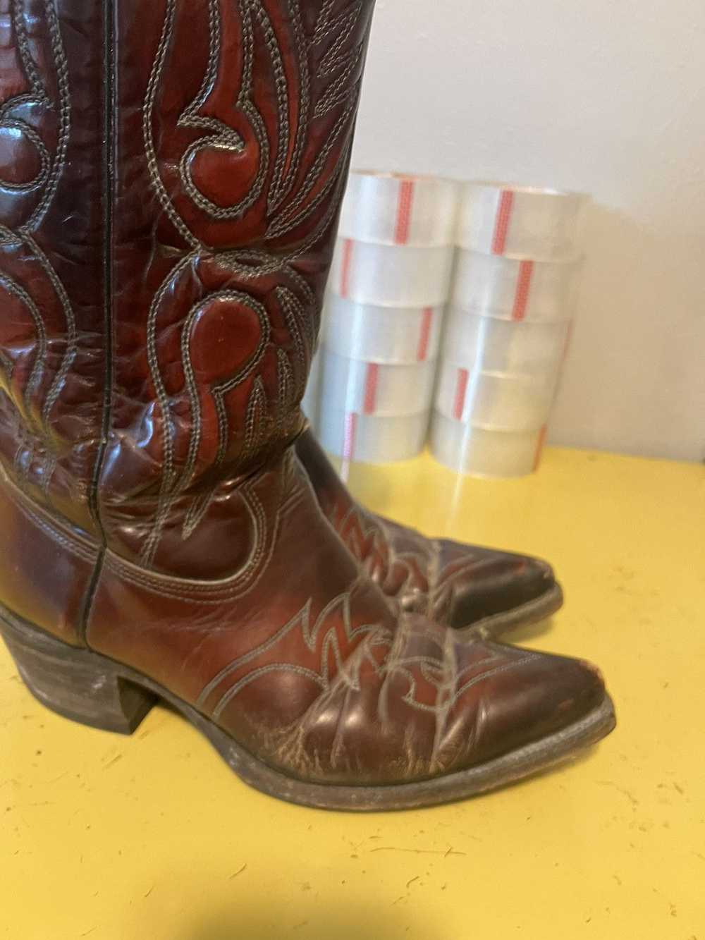 Rockability × Vintage Texas Royal Cowboy Boots Sz… - image 4