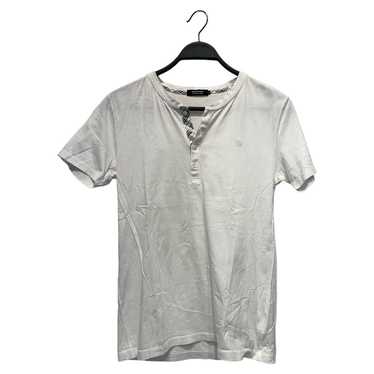 BURBERRY BLACK LABEL/T-Shirt/2/White/Cotton/Graphi
