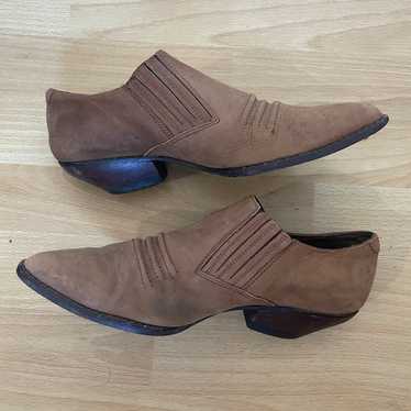 Guess Vintage Suede Cowboy Ankle Booties (9.5) |… - image 1