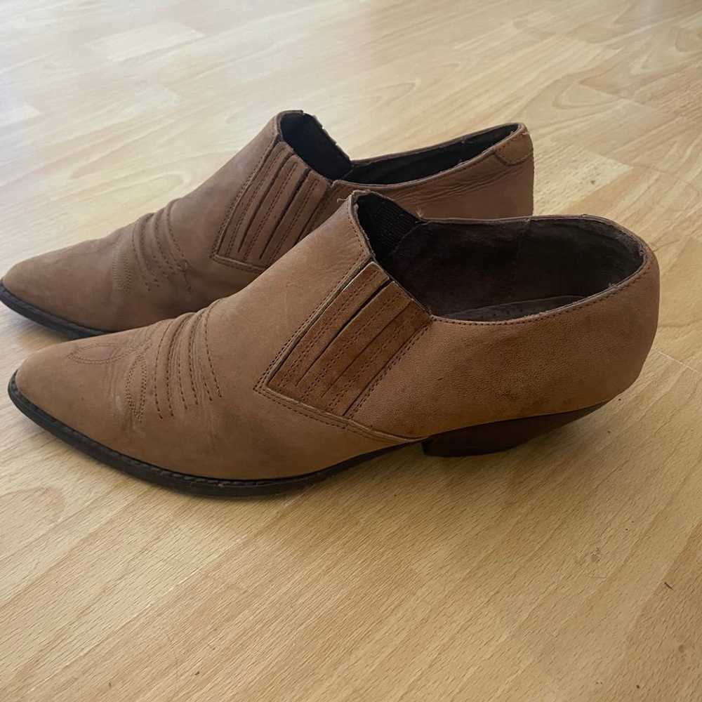 Guess Vintage Suede Cowboy Ankle Booties (9.5) |… - image 3