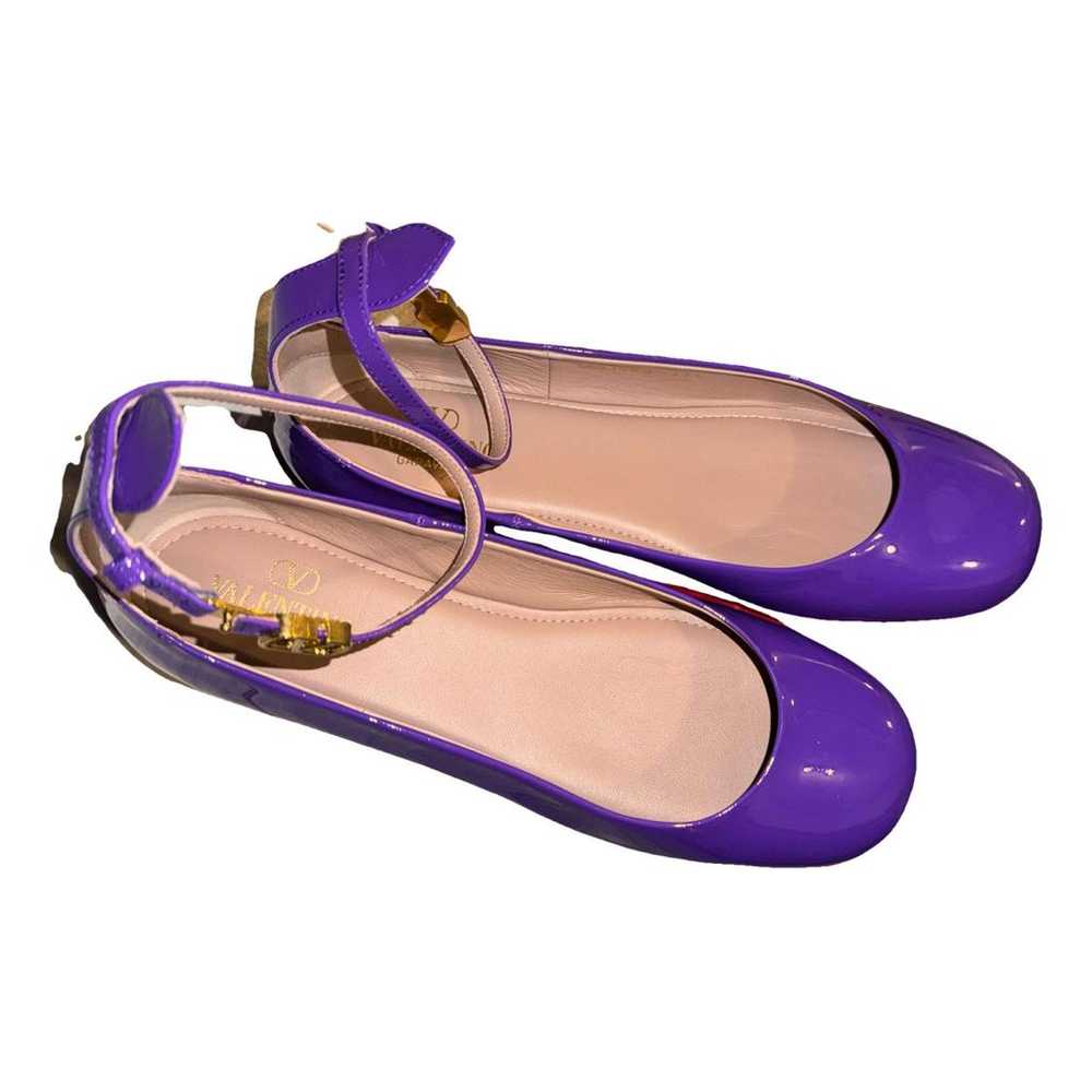 Valentino Garavani VLogo exotic leathers ballet flats