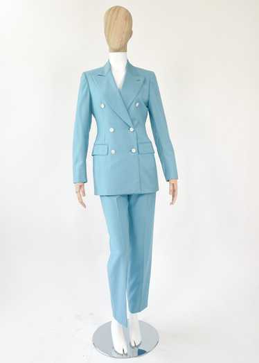 1990s Burberry's Blue Suit