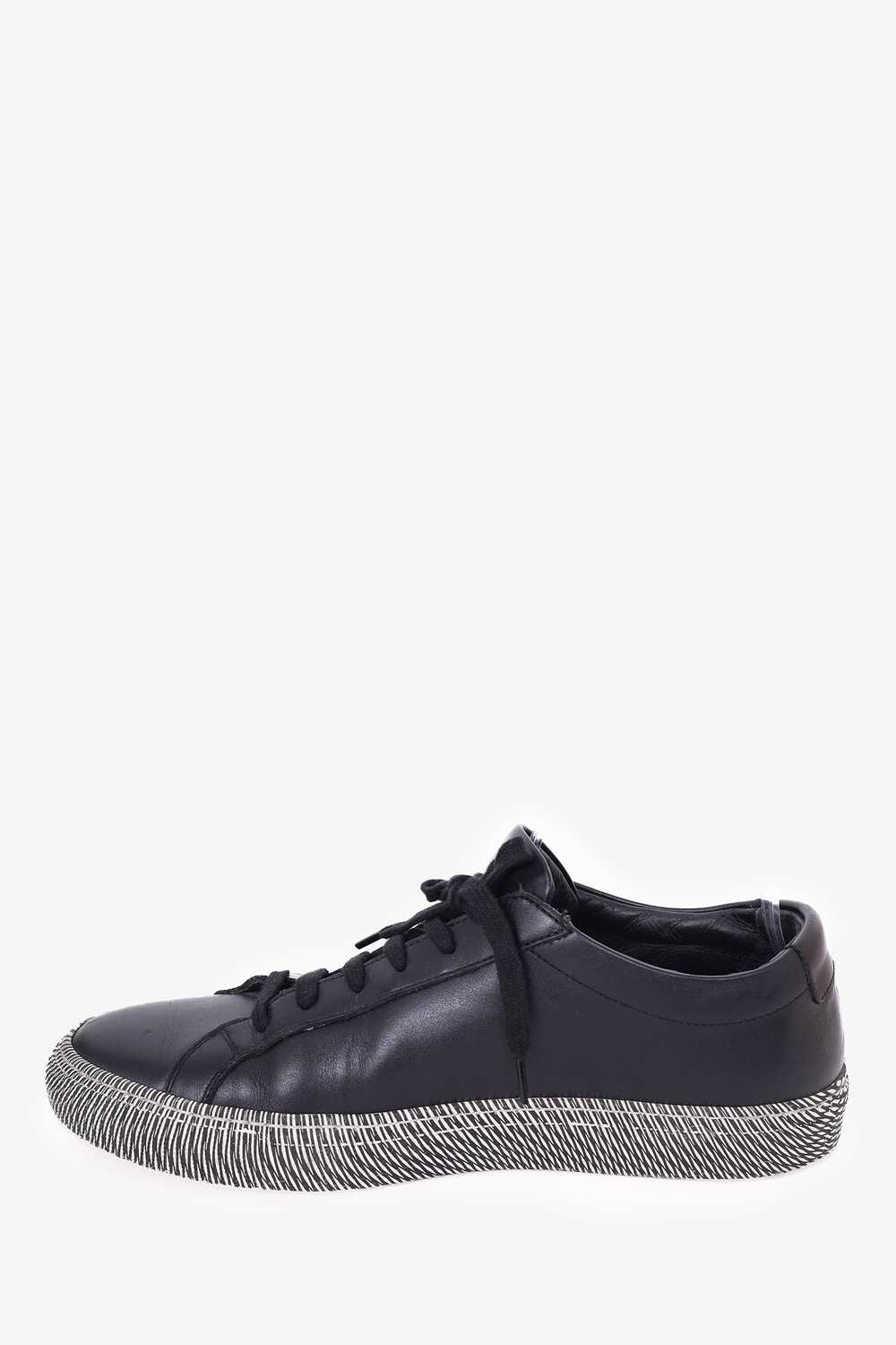 Common Project Black Achilles Moire Sole Sneakers… - image 3