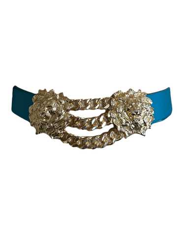 Mimi Di N Gold Double Lion Belt 1989 Adjustable