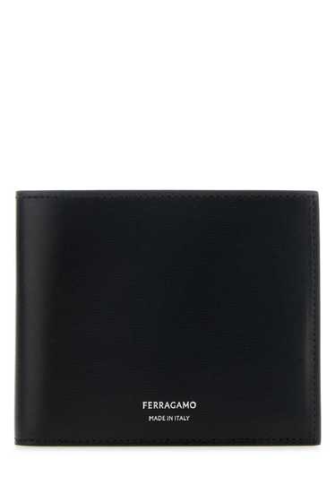 Salvatore Ferragamo Black Leather Wallet