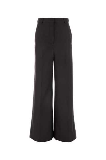 Stella McCartney Chocolate Flannel Wide-Leg Pant