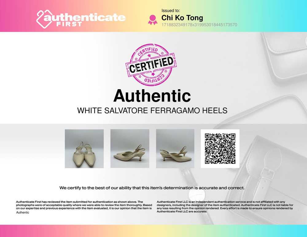 Salvatore Ferragamo White Pump Heel Women 8 - image 11