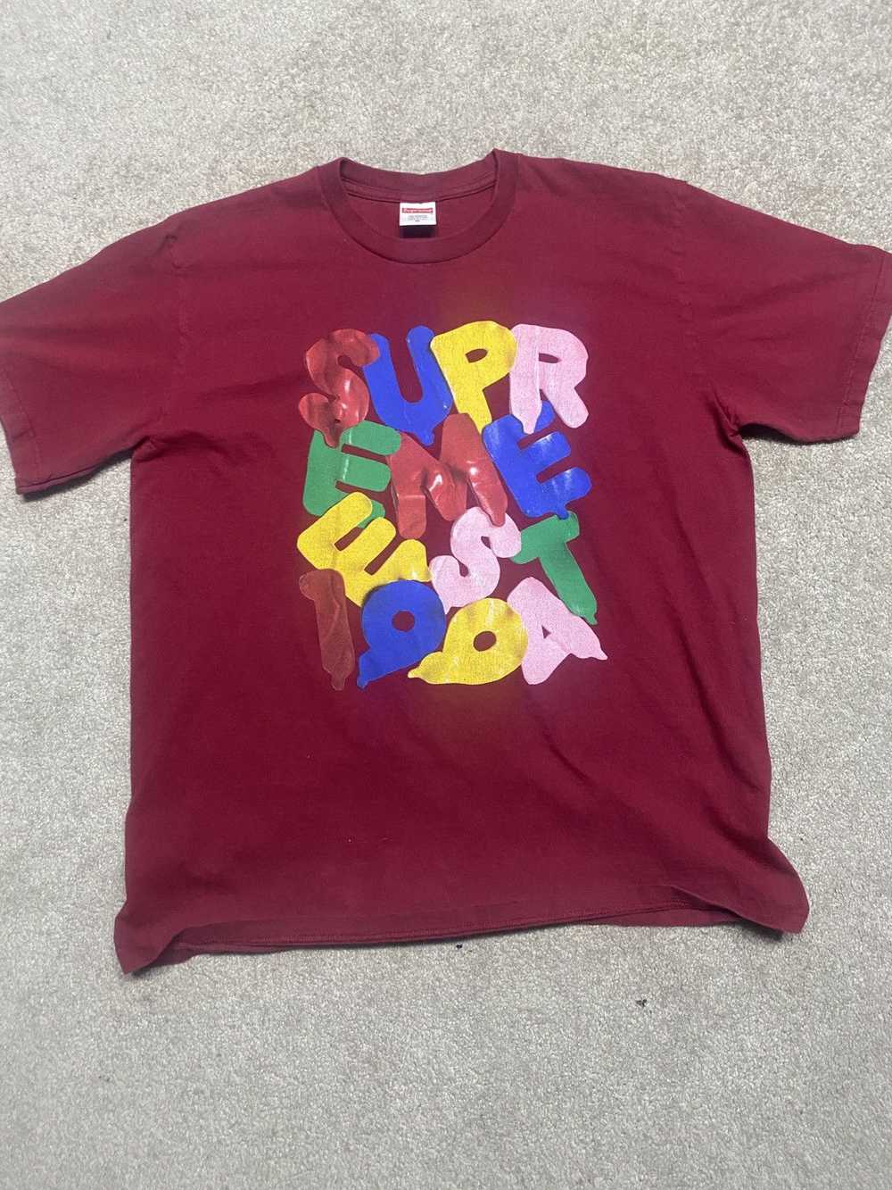 Supreme Supreme Balloons Tee | Cardinal - image 1