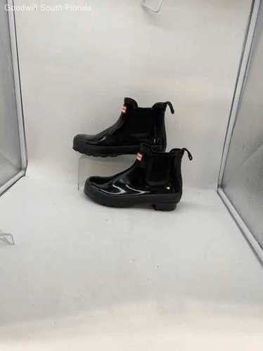 Hunter Black Boots Size 8