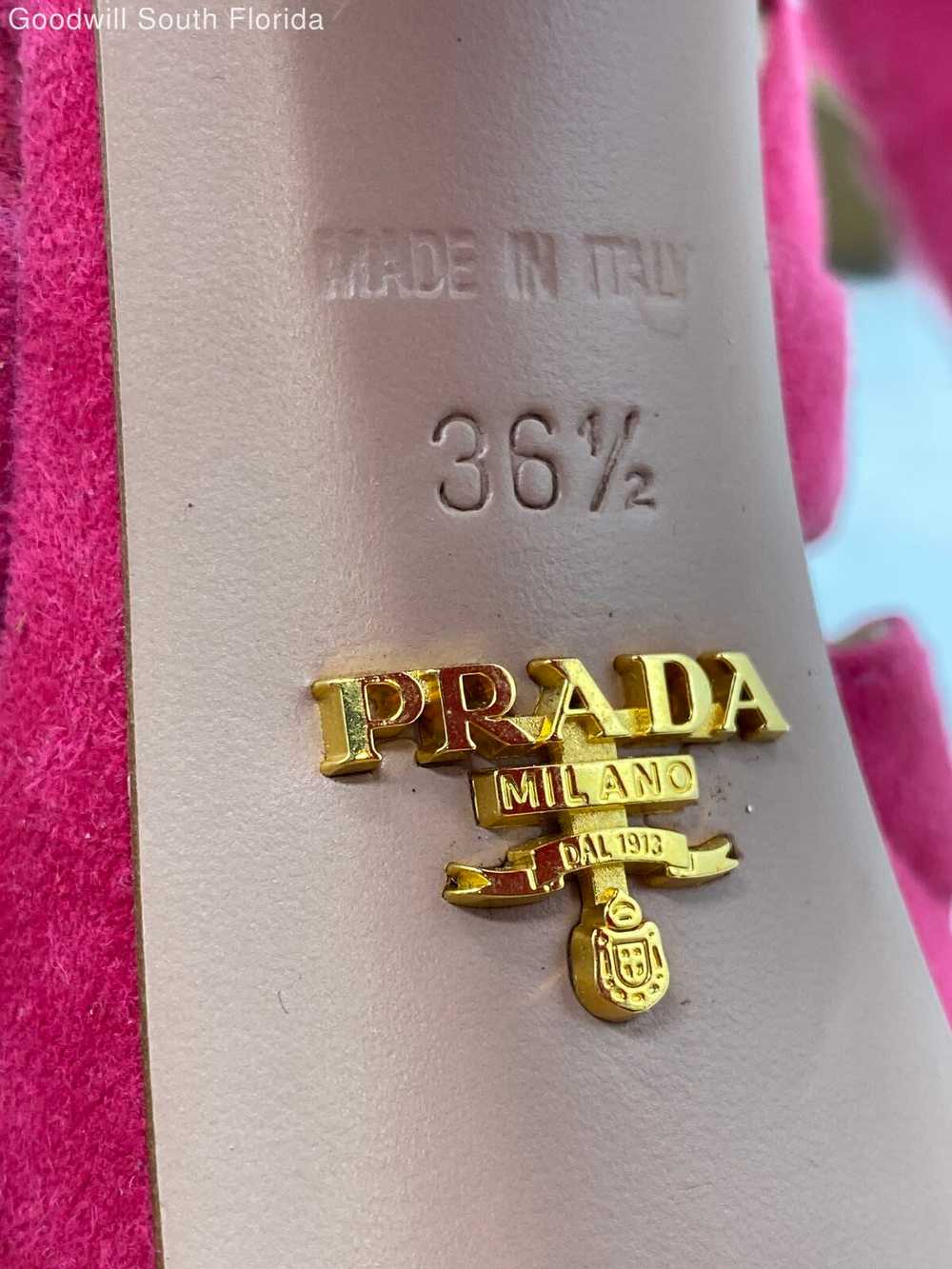 Authentic Prada Womens Fuchsia Pink Gladiator Hig… - image 10