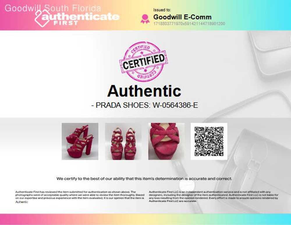 Authentic Prada Womens Fuchsia Pink Gladiator Hig… - image 2