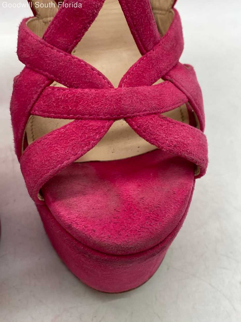 Authentic Prada Womens Fuchsia Pink Gladiator Hig… - image 6