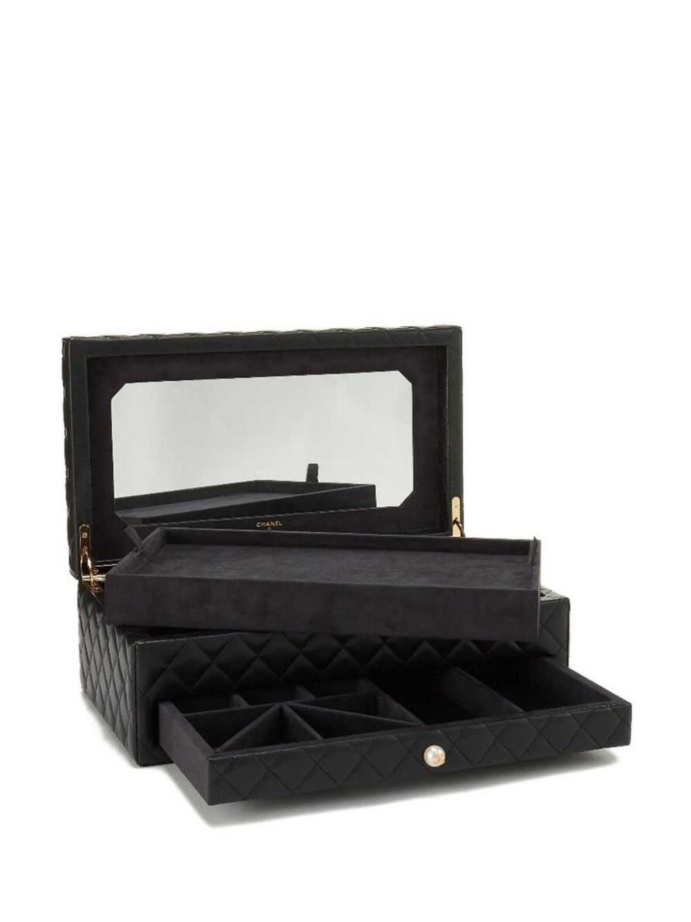 CHANEL Pre-Owned diamond-quilted leather jeweller… - image 5