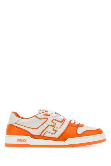 Fendi Two-Tone Leather Fendi Match Sneakers