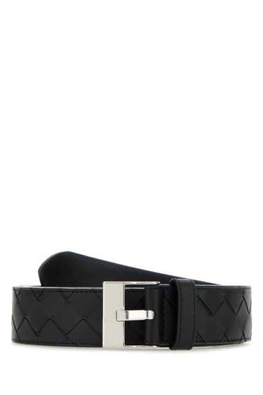 Bottega Veneta Black Leather Belt